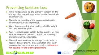 Unit 9. Storage of Ecological Vegetables after Harvesting | PDF