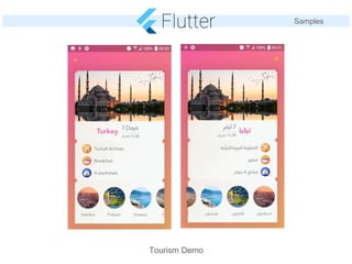 Samples
http://github.com/bluemix/flutter-tourism-demo
 
