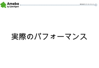 実際のパフォーマンス 