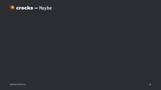 !
crocks – Maybe
@RobertWPearce 36
 