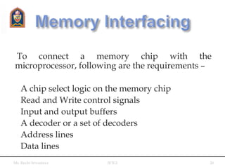 I/o and memory interfacing | PPTX