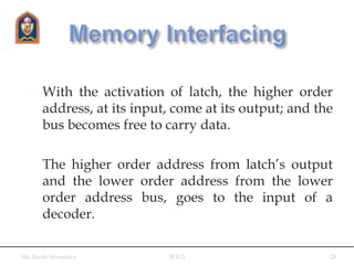 I/o and memory interfacing | PPTX