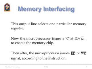 I/o and memory interfacing | PPTX
