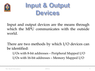 I/o and memory interfacing | PPTX
