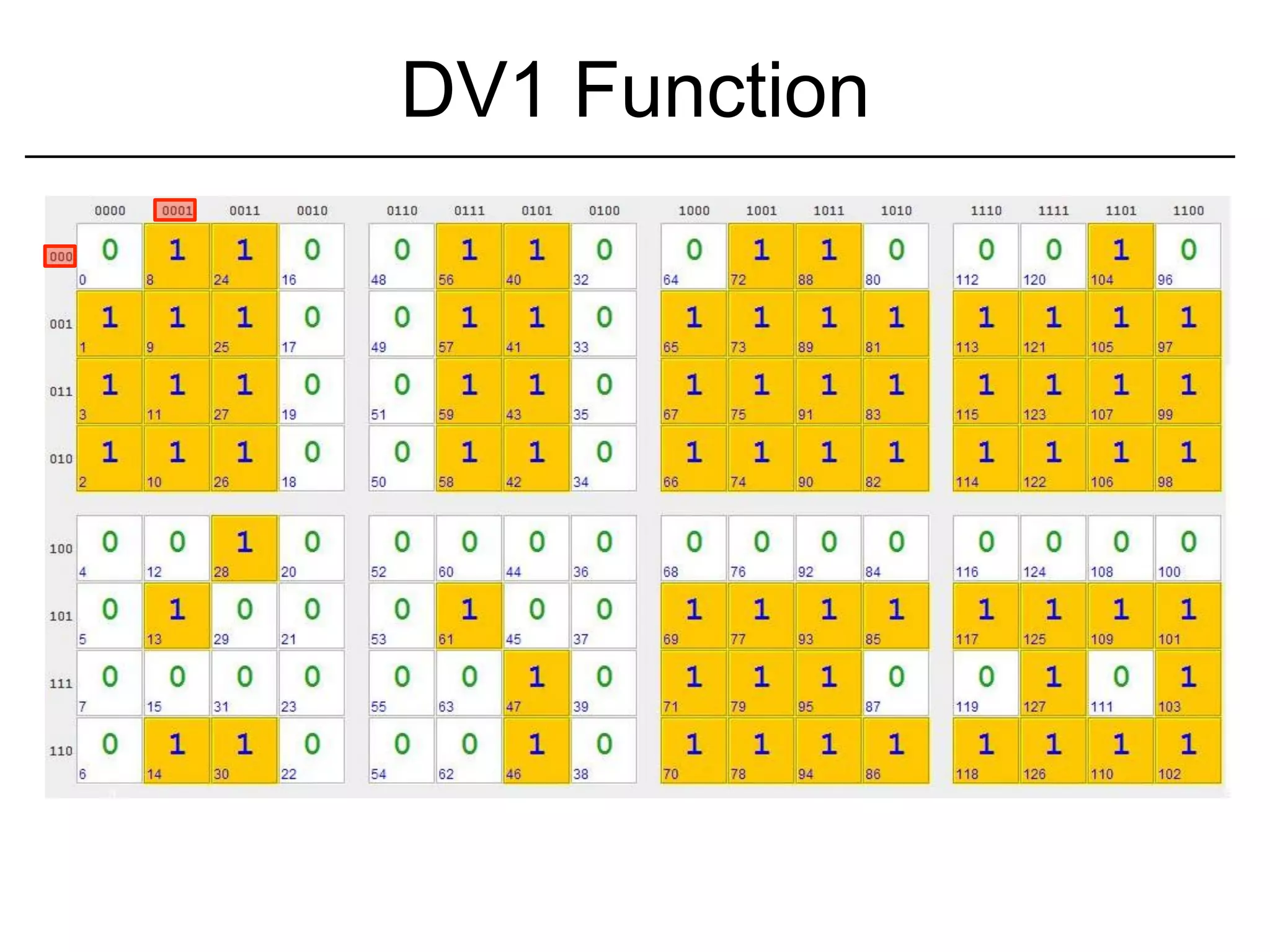 DV1 Function
 