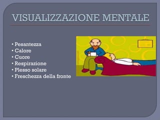 • Pesantezza
• Calore
• Cuore
• Respirazione
• Plesso solare
• Freschezza della fronte
 