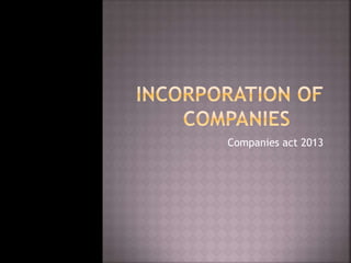 Companies act 2013
 