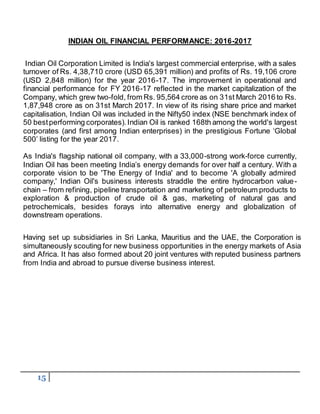 INDIAN OIL CORPORATION LIMITED | DOCX