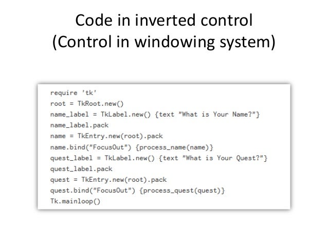 Inversion Of Control Design Pattern C Inversion Of Control Design Pattern C