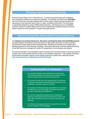 Maximizing the Impact: "The Pivotal Role of Technology in a 21st ...
