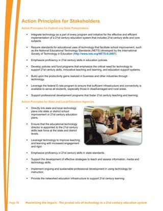 Maximizing the Impact: "The Pivotal Role of Technology in a 21st ...