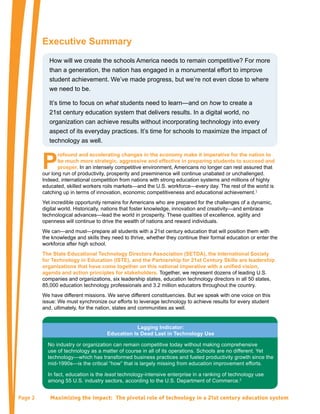 Maximizing the Impact: "The Pivotal Role of Technology in a 21st ...