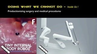 DOING WHAT WE Cannot DO - Inside Us !
Productionizing surgery and medical procedures
 