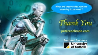 Thank You
petercochrane.com
What are these crazy humans
planning to do next ?
Sentient Systems
 