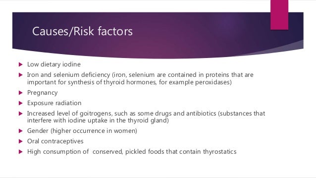 lack of iodine in the diet can cause