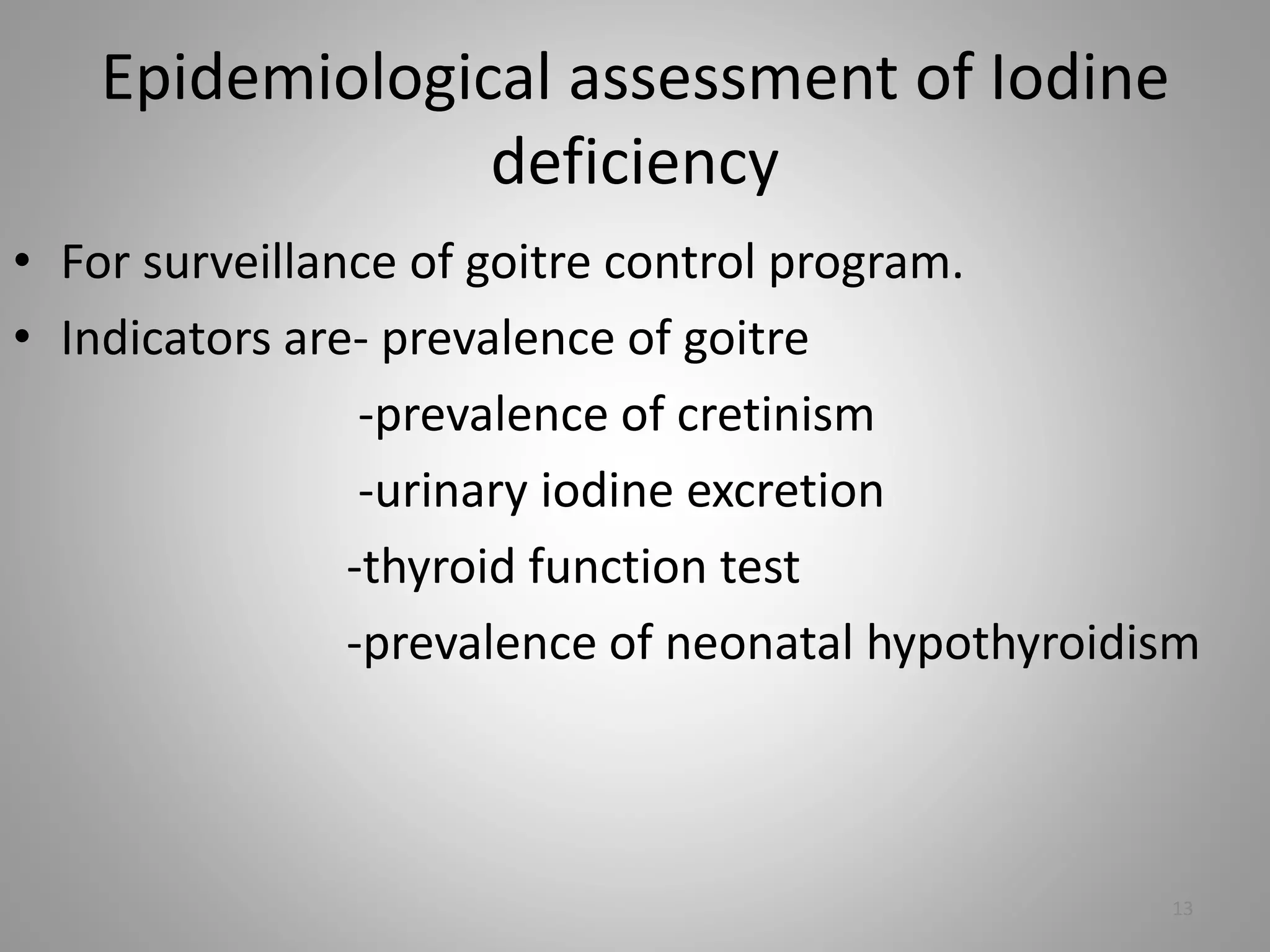 Iodine deficiency disorder(idd) | PPTX | Thyroid Disorders | Endocrine ...