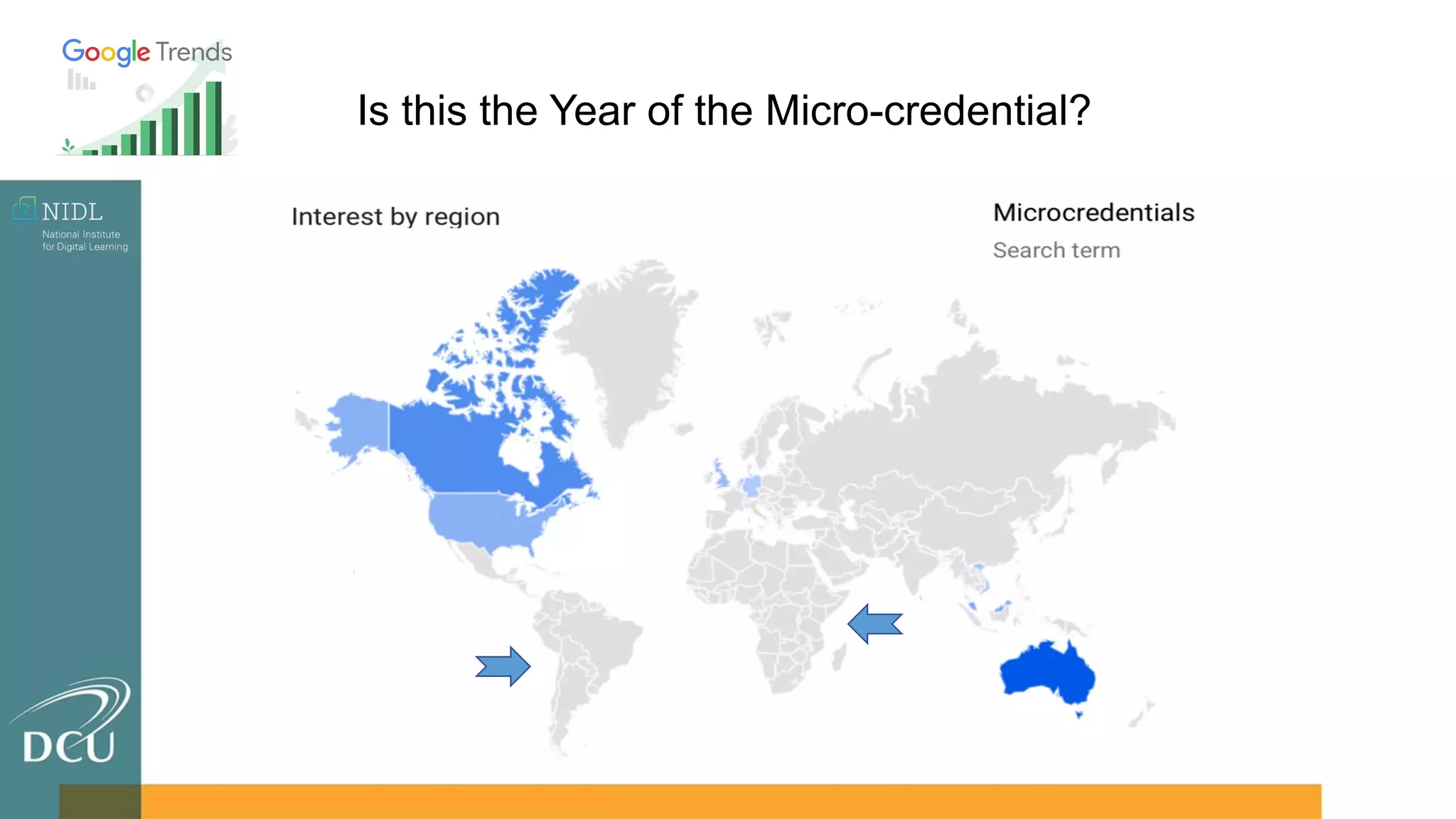 Growth of micro-credentials evidenced by Google search traffic
Is this the Year of the Micro-credential?
 