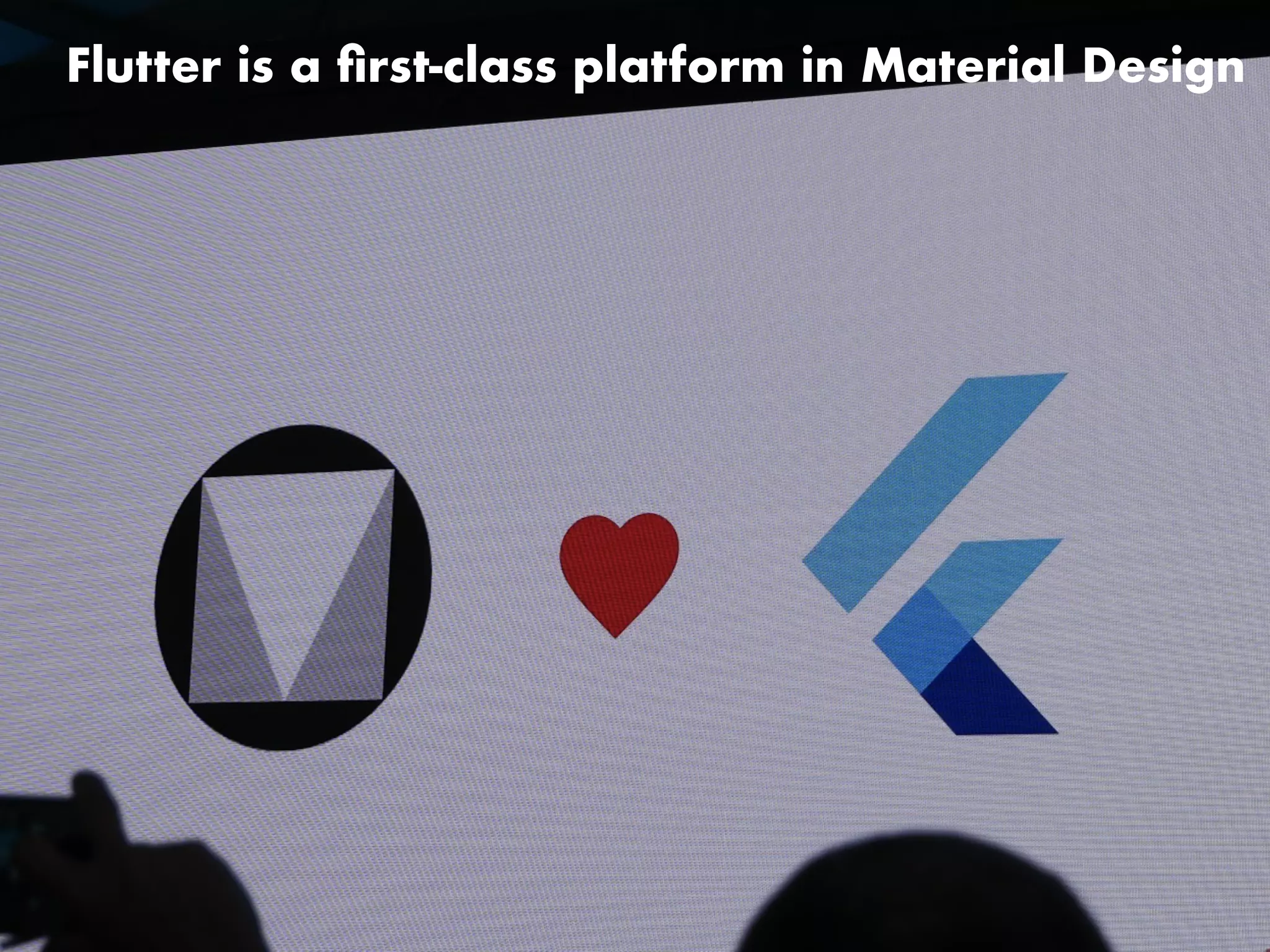 Flutter is a ﬁrst-class platform in Material Design
 