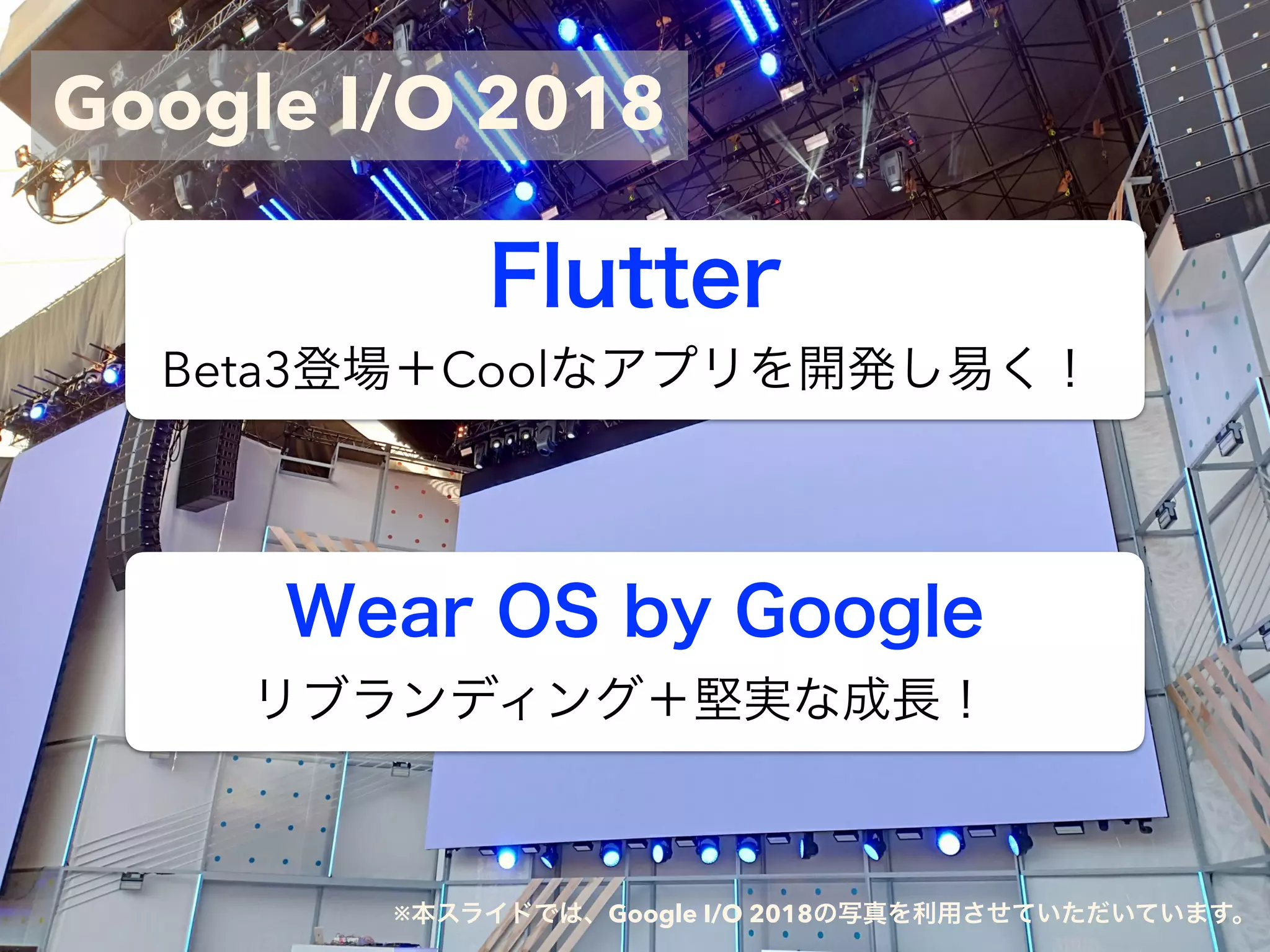 Beta3 Cool
※ Google I/O 2018
Google I/O 2018
 