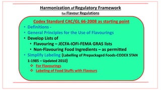 Iofi flavour regulations harmonization-mar-2016 | PDF