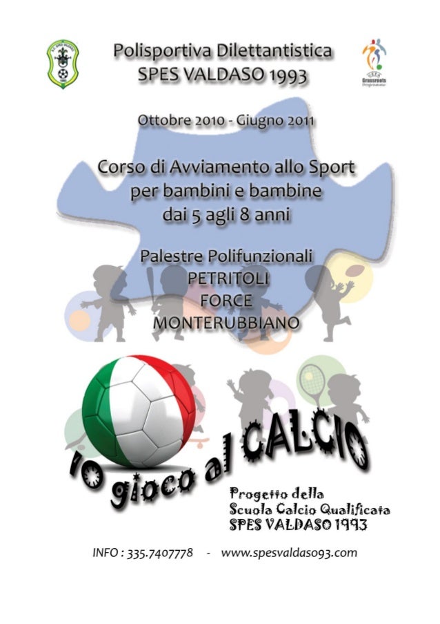 scarica programma allenamento didattico calcio bambino primo calci