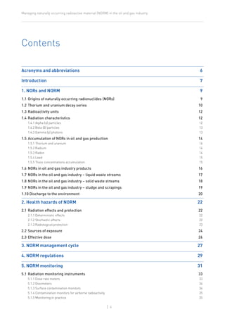 Managing NORM in the oil and gas industry | PDF
