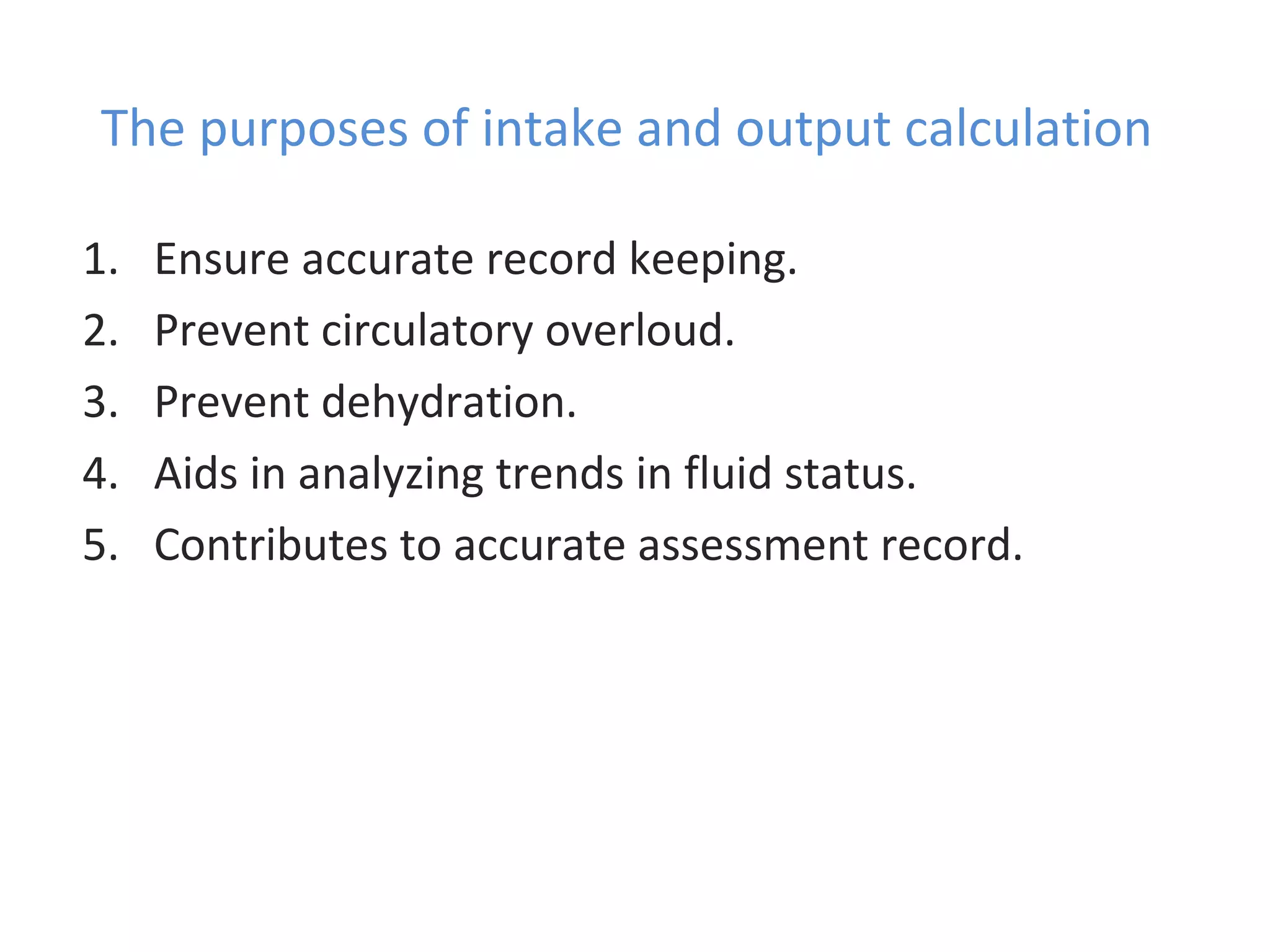 Intake Output Chart Guidelines | PPT | Medical Health