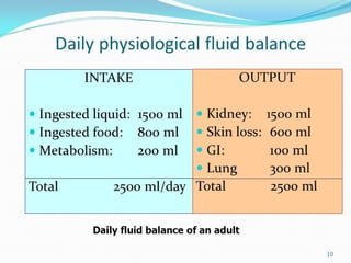 Intake Output Chart Guidelines | PPT