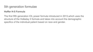 Intraocular lens biometry Dr Gouri Govind.pptx