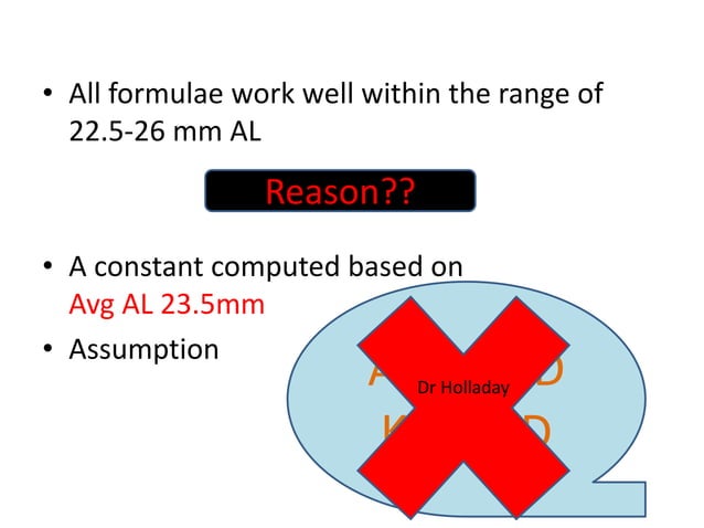 IOL power calculation formulae | PPTX