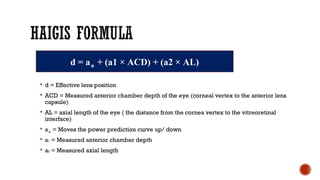 Biometry: Iol calculation | PPT
