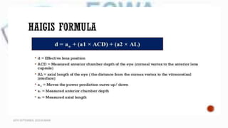 HAIGIS FORMULA
16TH SEPTEMBER, 2020 8:00AM
 
