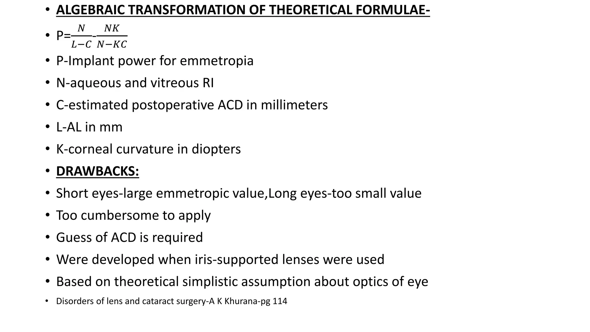 BIOMETRY AND IOL POWER CALCULATION | PPTX