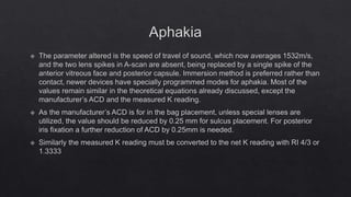 Iol power calculation (adult & paediatric) | PPT