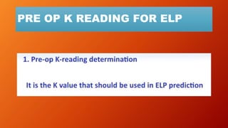 PRE OP K READING FOR ELP
 