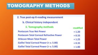 TOMOGRAPHY METHODS
 