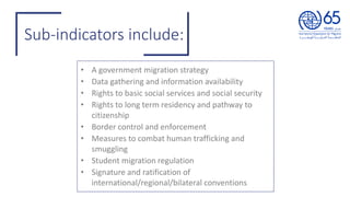 Migration Governance Framework & its applications by IOM