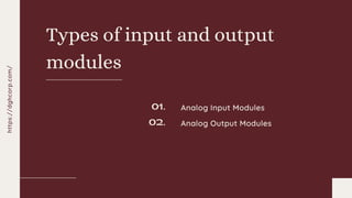 Io modules | PPTX