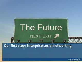 Our first step: Enterprise social networking
 