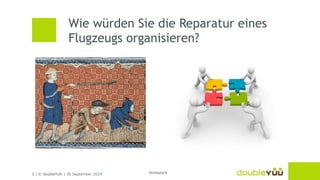 Wie würden Sie die Reparatur eines 
Flugzeugs organisieren? 
3 | © doubleYUU | 30 September 2014 
thinkstock 
 