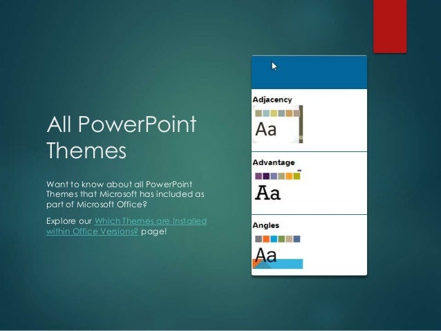 office themes for powerpoint
