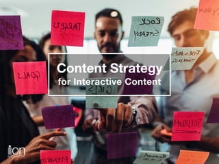 Content Strategy  
for Interactive Content
 