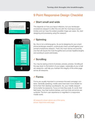 Responsive Design for Landing Pages | PDF
