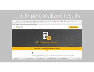 …with personalized results
 
