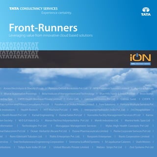 Front-Runners
Leveraging value from innovative cloud based solutions
 
