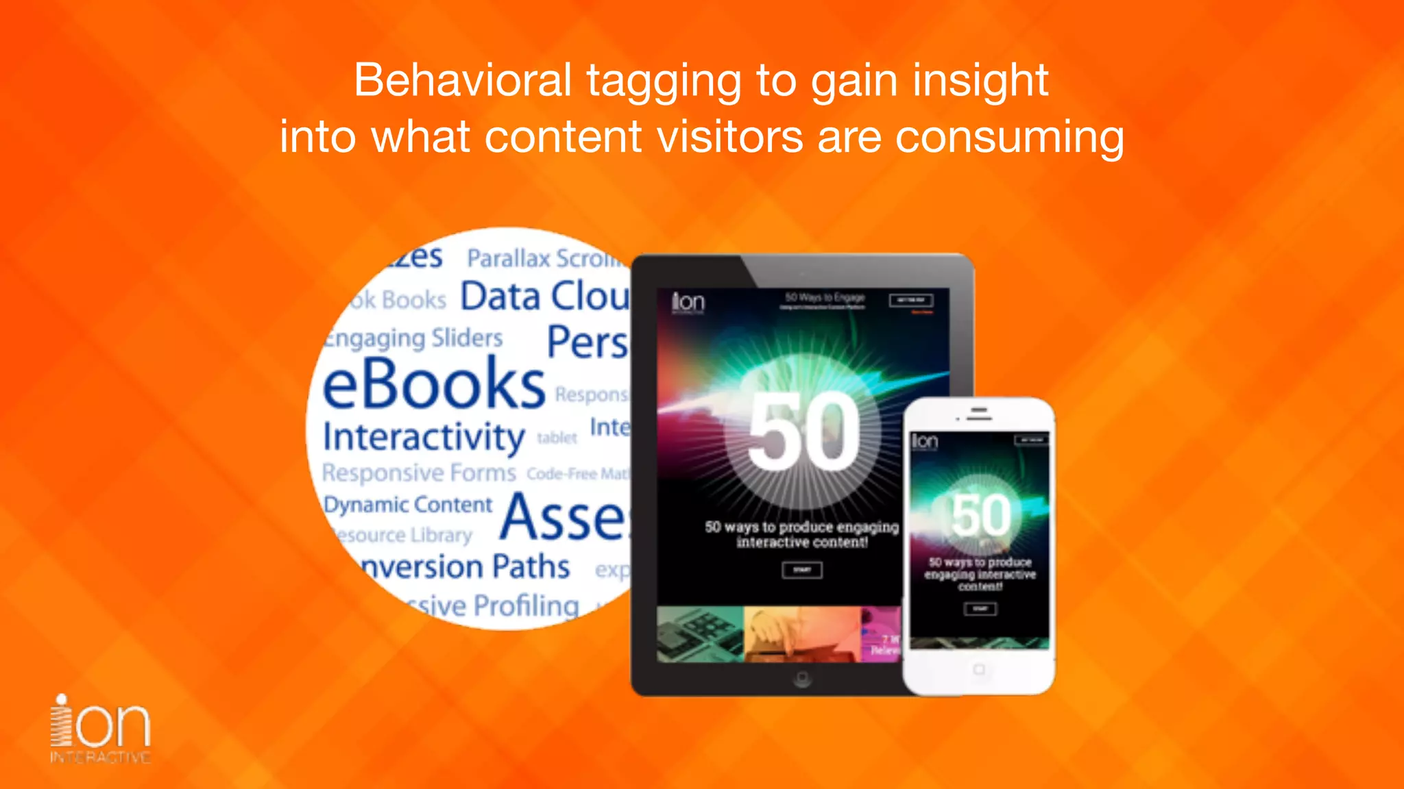 Behavioral tagging to gain insight 
into what content visitors are consuming
 