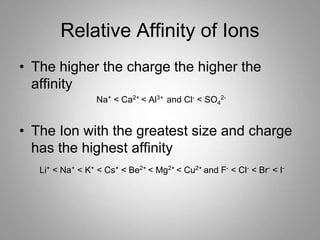 Advanced Ion Exchange Chromatography for M.Sc. and Ph.D research ...