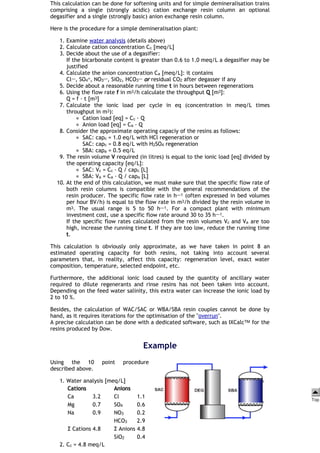 Ion exchange plant design | PDF