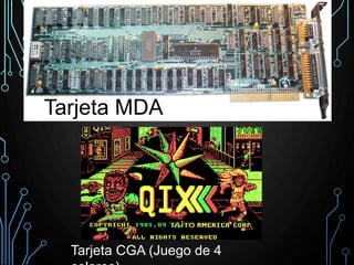 Tarjeta MDA
Tarjeta CGA (Juego de 4
 