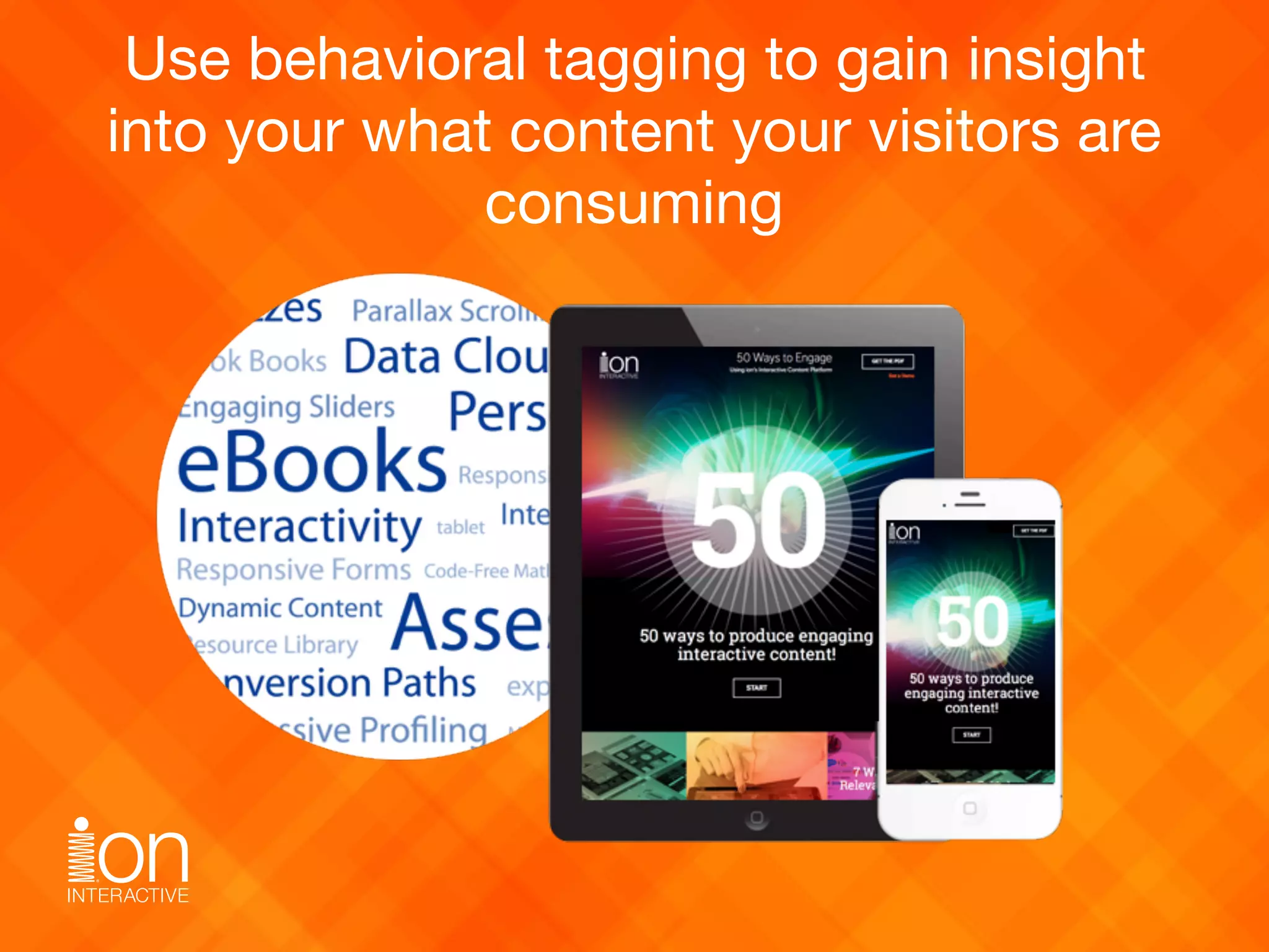Use behavioral tagging to gain insight 
into your what content your visitors are
consuming
 